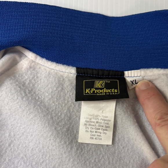 Blue Satin Varsity Jacket, XL, Blue Chelan - Picture 3 of 5